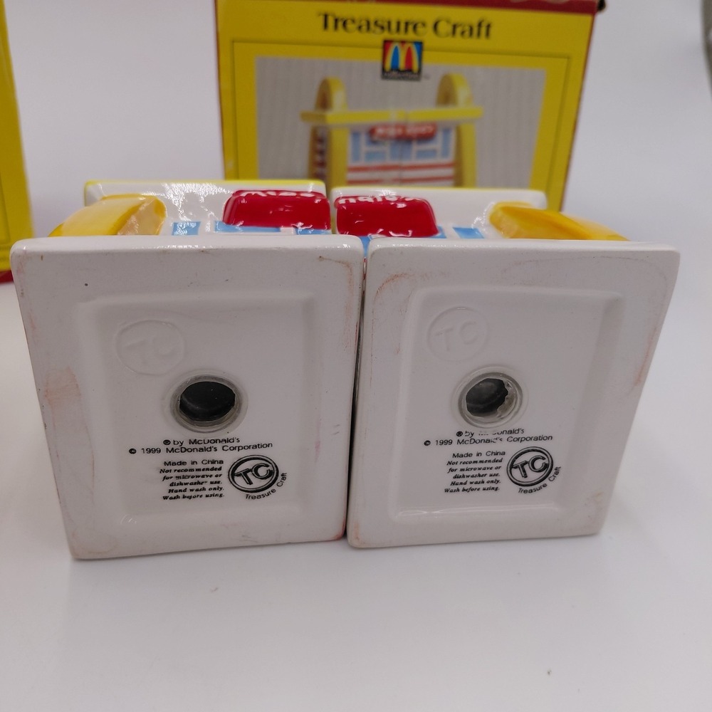 Vtg 90s McDonalds Arch Salt & Pepper Shakers & Mug Rare Treasure Chest Boxes NOS - Picture 7 of 7